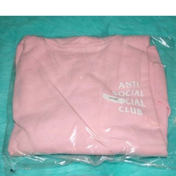 2016 Anti Social Social Club Pink Hoodie - Picture 4 of 5